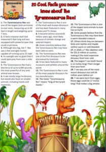 Tyrannosaurus Rex Facts - Dinosaur Facts For Kids