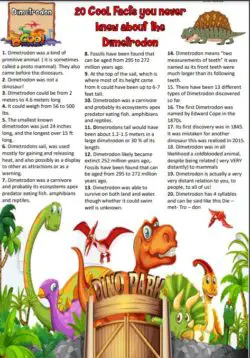 Dimetrodon Fact sheet for kids