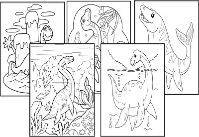 plesiosaur coloring pages
