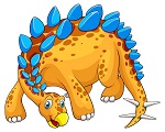 A stegosaurus dinosaur