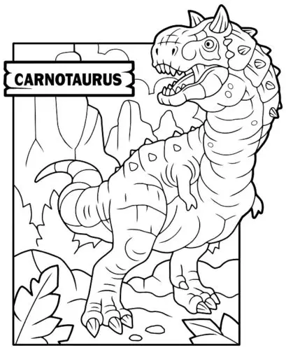 Carnotaurus Coloring pages