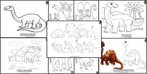 Dinosaur Coloring Pages: 100+ Printable Dinosaur Coloring Pictures ...