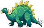 A stegosaurus dinosaur
