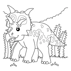 Pentaceratops coloring