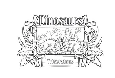 Horned Dinosaurs Coloring pages