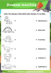 50+ Printable Dinosaur Worksheets. - Dinosaur Facts For Kids