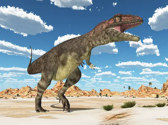 Dinosaur Mapusaurus carnivore largest