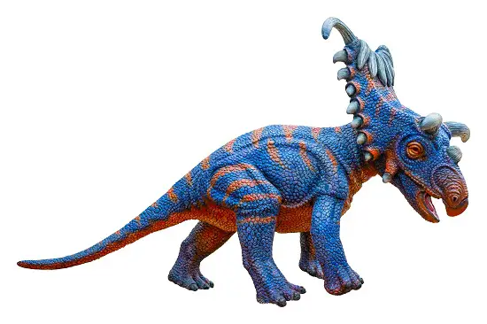 Kosmoceratops which dinosaur had spikes on its head
What color were dinosaurs
