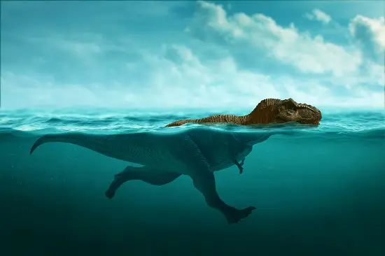 can t rex swim?