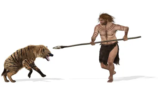 What Prehistoric Animals Did Cavemen Live with? cave hyena